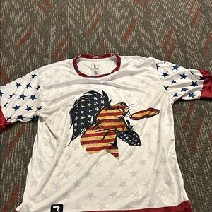 Patriotic Lion Graphic Jersey